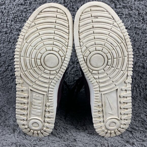 Nike Court Vision Winter Burgundy Mid Top Sneakers DR7882-600 Sz 13 - Picture 7 of 8